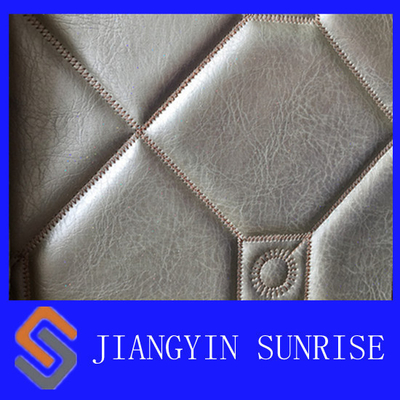 Ageing Resistance Synthetic Leather Fabric / Polyurethane Synthetic Leather