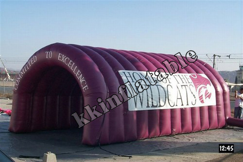 Outdoor Funny Playing Dome Shape Inflatable Tunnel Made Of Nylon Or PVC