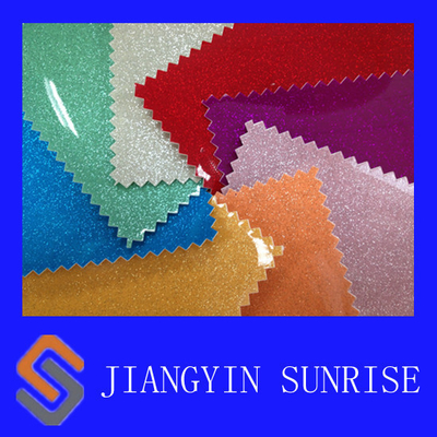 Colorful Knitted PVC Synthetic Leather , Luggage Embossed Leather Fabric