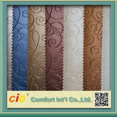 Classical Color Embossed Pvc Automobile Upholstery Leather Fabric 0.6 - 1.2mm Thick