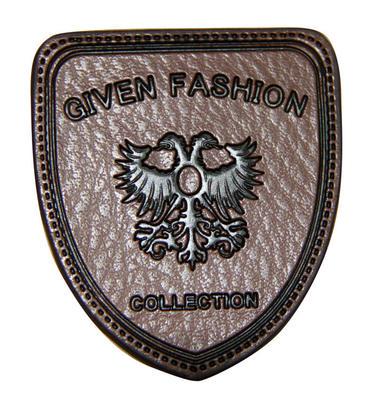 Custom Embossed Synthetic Leather Patches For Jeans / Garment And Suitcase