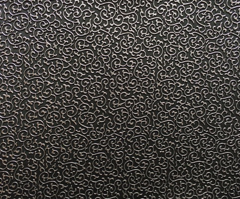 Color Resistance Faux Leather Upholstery Fabric With Entangled Floral Branch
