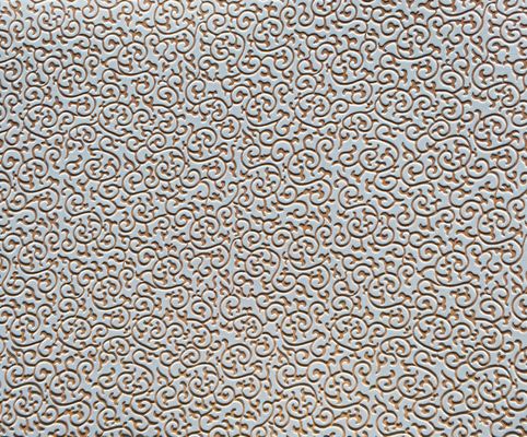 Stereo Sense Faux Leather Upholstery Fabric , Embossed Leather Fabric ROHS