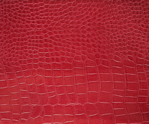 Glazed  Crocodile Grain Faux Leather Fabric For Handbags With Bright Color
