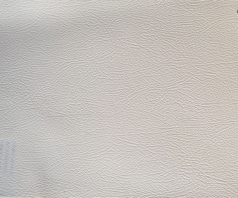 White Faux Leather Auto Upholstery Fabric With Low Volatile Organic Compounds