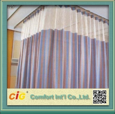Polyester Cubicle Hospital Use Modern Curtain Fabric / Curtain Cloth Material for Upholstery
