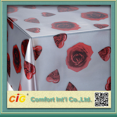 Wholesale Disposable PVC Table Cloths / PP Non-woven Tablecloth for Wedding / Hotel