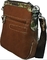 West Cross Body Bag Faux Leather Purse with Camo Trim and Rhinestone Cross Handbag