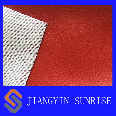 Softness Polyester Faux Leather Fabric Synthetic PU Leather for Shoes