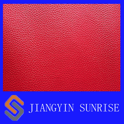 Custom Furniture Red Artificial Leather Fabric For Protective Sofa Covers