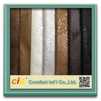 Decorative Pvc Leather 0.6mm Thickness PVC Artificial Leather For Handbag