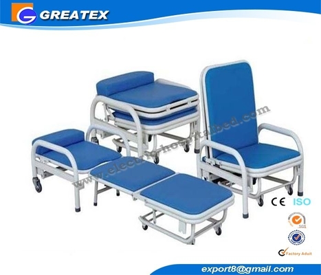 Two Function Foldable Accompanier Hospital Transfusion / blood extraction chair