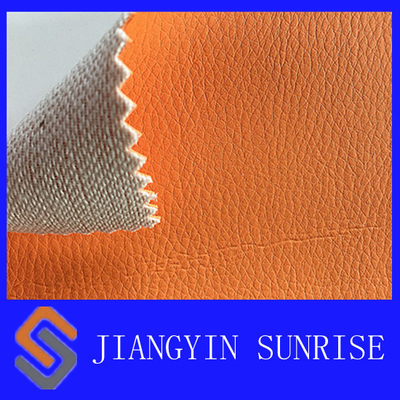 Damask Background PU Synthetic Leather Raw Material , Embossed Leather Hides