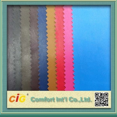 0.4mm Colorful PU Synthetic Leather / Artificial Leather Fabric For Bag