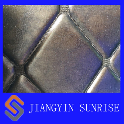Comfortable PU PVC Synthetic Leather Upholstery Fabric With Waterproof Film