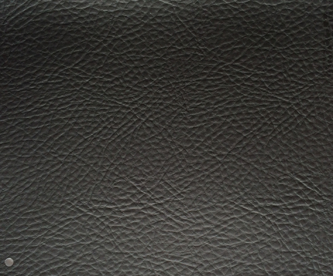  Matte Finish Black Faux Leather Upholstery Material With Smooth Fabric