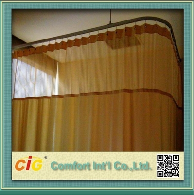 Multicolor Plain Modern Curtain Fabric / 280cm Plain Hospital Cutain Fabric