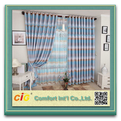 Cotton Acrylic Blackout Roller Modern Curtain Fabric for Living Room Waterproof and Tear Resistant