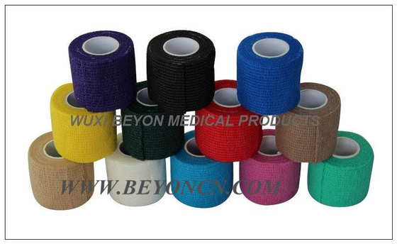 Medical Vet Cohesive Flexible Non Woven Bandage / Compression Bandage Knee