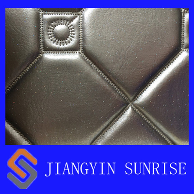 kitchen Wall Artificial Leather Fabric With Low Temperature Resistance
