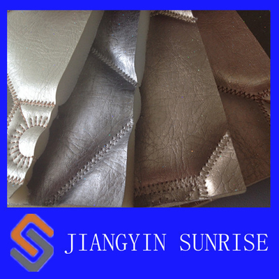Ornamental PVC Leather Fabric / PVC Synthetic Leather For Luxury Package