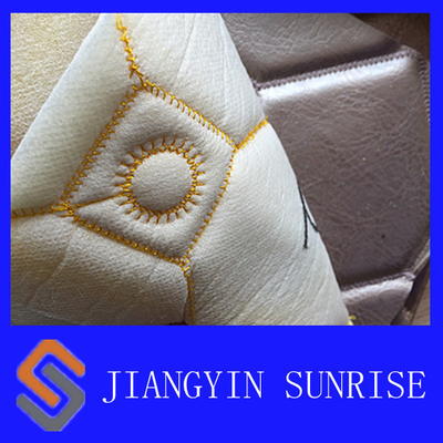 Comfortable Bedroom Wall Faux Leather Upholstery Fabric Approved EN