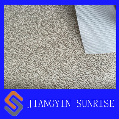 Abrasion Resistance Full Grain Imitation Leather Fabric / Automotive Upholstery Leather