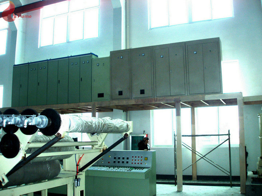 Oil Heating PVC Calender Machine 4 Roll Anti Abrasive For Making Rubberized Fabric