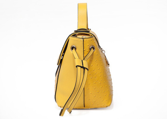 Ostrich pattern Fashion Ladies Handbags catfish drawstring bag , large leather handbags