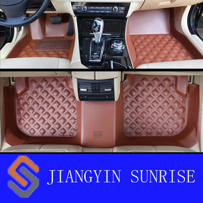 High Abrasion Resistance Scratches 3D Car Floor Mats for SKODA RAPID / POLO