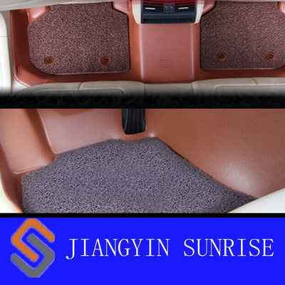 Prefessional Car Floor Mats Carpet / Coffee Color 3d Floor Mats For Cars
