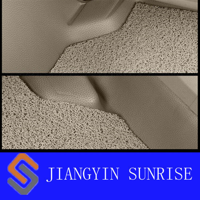 Customized Beige 3D Car Floor Mats , Waterproof Auto Rubber Floor Mats