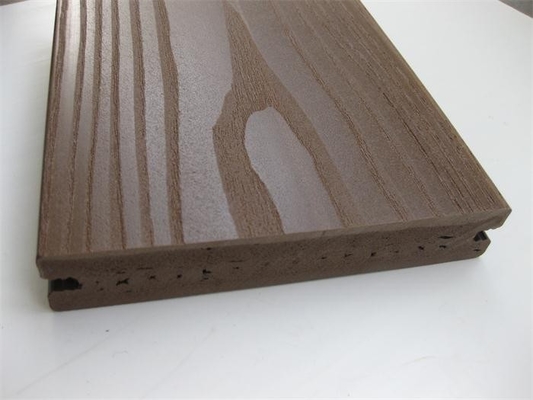 Solid Pvc Vinyl Flooring Boards with Coffee , ASA Surface Coextruded