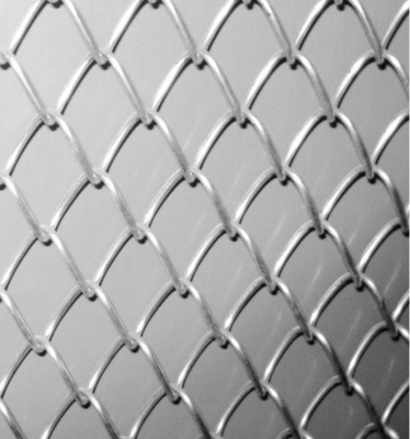 Aluminum Industrial Chain Link Wire Mesh Vinyl Coated With Diamond Hole