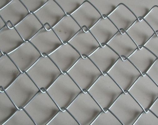 Aluminum Industrial Chain Link Wire Mesh Vinyl Coated With Diamond Hole