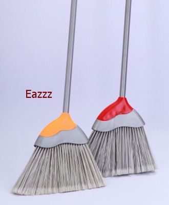 Large Two Tone Angled Broom For Wooden , Marble Tile Flooring