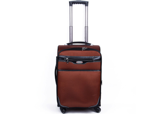Nylon and PU leather large suitcase on wheels trolley case luggage for travel , Sports