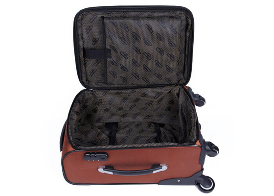 Nylon and PU leather large suitcase on wheels trolley case luggage for travel , Sports
