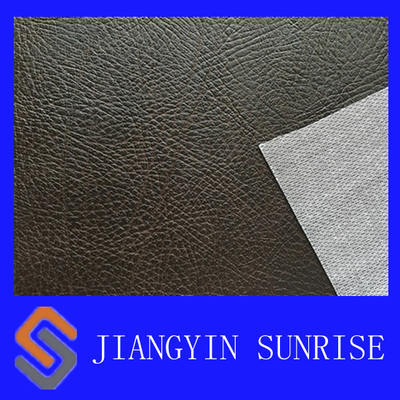 Non - Fading Brown Sofa Upholstery Leather With Dyeing Sofa Leather