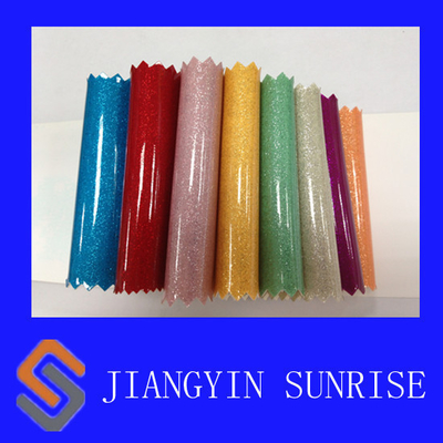 Colorful Knitted PVC Synthetic Leather , Luggage Embossed Leather Fabric