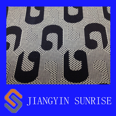 54" Width Woven PVC Flock Synthetic Leather Fabric For Shoes / Sofa