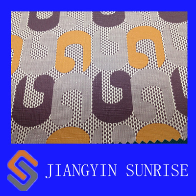 54" Width Woven PVC Flock Synthetic Leather Fabric For Shoes / Sofa