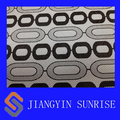 54" Width Woven PVC Flock Synthetic Leather Fabric For Shoes / Sofa