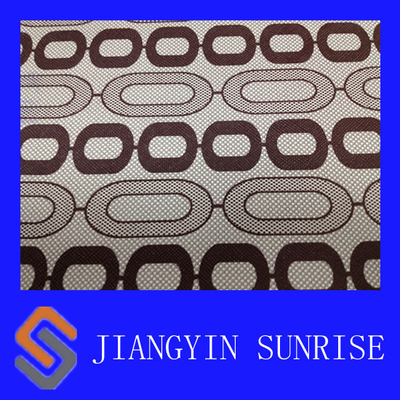 54" Width Woven PVC Flock Synthetic Leather Fabric For Shoes / Sofa