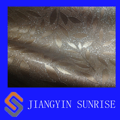 Environmental Plain Weave PVC Artificial Leather , Synthetic Leather For Upholstery
