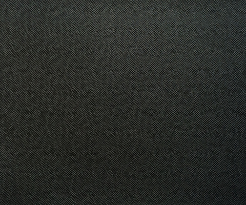 Black PVC Artificial Leather For Belts / Stationary With High Tear Strength