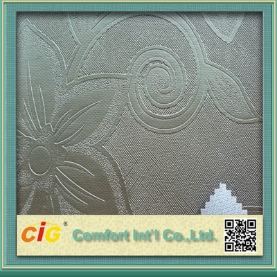 High Grade PVC Synthetic Leather , PVC Glitter Leathers Home Textile
