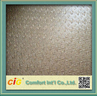 PVC Vinyl Embossing Synthetic Leather Upholstery Fabric for Furniture / Bag / Garment