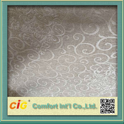 PVC Vinyl Embossing Synthetic Leather Upholstery Fabric for Furniture / Bag / Garment