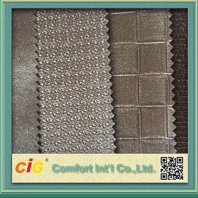 Classical Color Embossed Pvc Automobile Upholstery Leather Fabric 0.6 - 1.2mm Thick